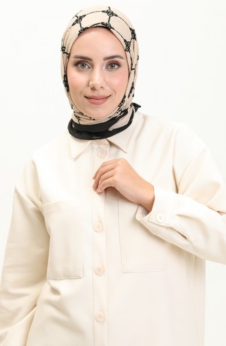 Mio Eşarp 2017-02 Bej Siyah