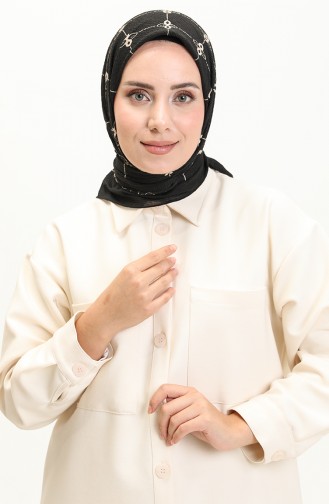 Mio Eşarp 2017-03 Siyah Bej