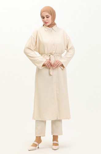 Tunikahose mit Gürtel Doppelset 71113-01 Stein 71113-01