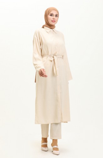 Tunikahose mit Gürtel Doppelset 71113-01 Stein 71113-01