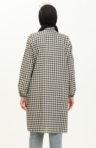 Houndstooth Pattern Tunic 11024-01 Black And white 11024-01