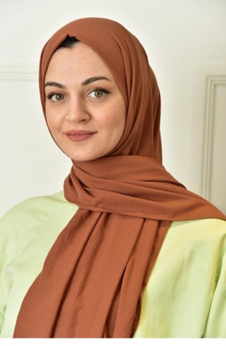Defne Şal Koyu Kahve Defne00 040