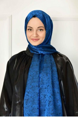 Saks-Blau Schal 1853