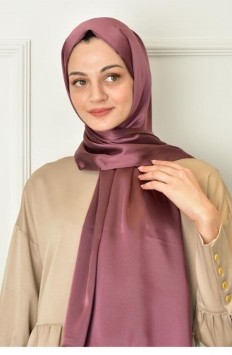 Black Shine Parlak Düz Şal Gül Kurusu Blackshınesal 011