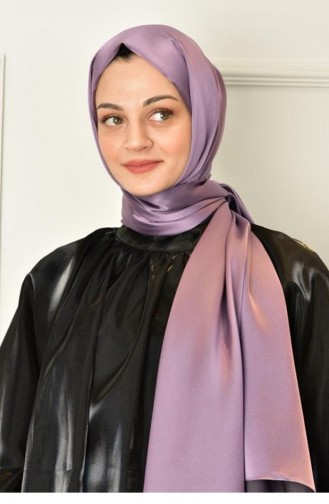 Black Shine Parlak Düz Şal Lila Blackshınesal 069