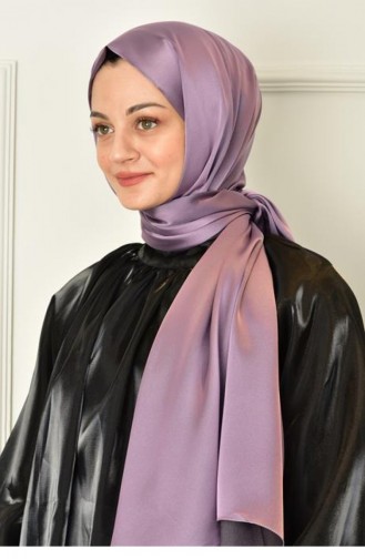 Black Shine Parlak Düz Şal Lila Blackshınesal 069
