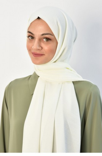 Creme Schal 2323
