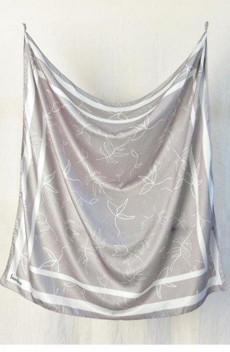 Rayon Eşarp Island Desen Bej Rayonısland 005