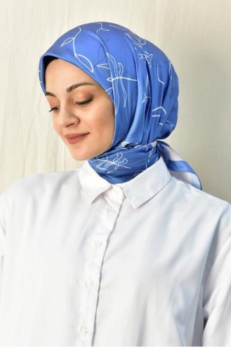 Rayon Eşarp Island Desen Mavi Rayonısland 064