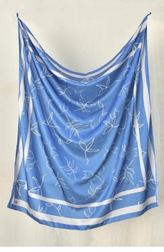 Rayon Eşarp Island Desen Mavi Rayonısland 064