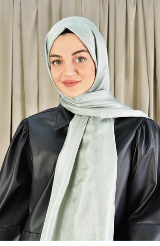Fitilli Abiye Desenli Şal Açık Çağla Fıtıllı00 00230