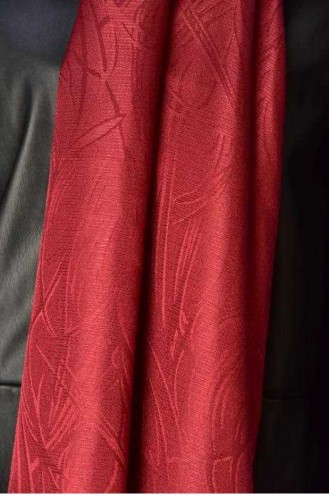 Fitilli Abiye Desenli Şal Bordo Fıtıllı00 003