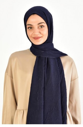 Kumlu Bambu Şal Lacivert Bambu01 002