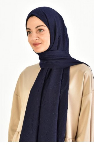 Kumlu Bambu Şal Lacivert Bambu01 002