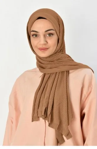 Pratik Piliseli Hazır Şal Camel Hazırsal00 0119