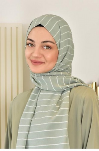 Alize Çizgili Şal Açık Çağla Alzczg 00230