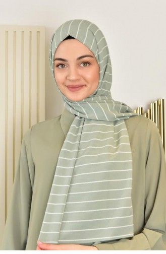 Alize Çizgili Şal Açık Çağla Alzczg 00230
