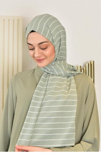 Alize Çizgili Şal Açık Çağla Alzczg 00230