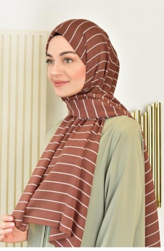 Châle Couleur Brun 3498