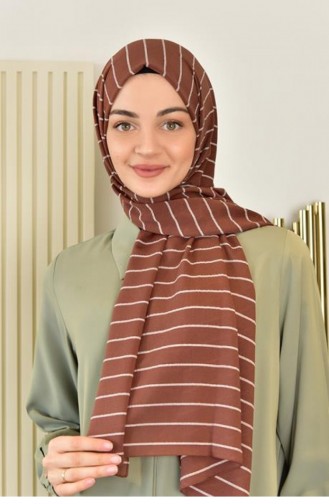 Châle Couleur Brun 3498