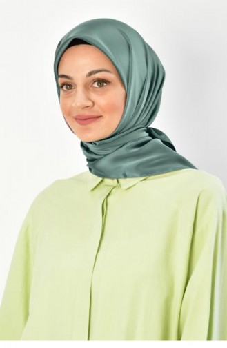 Black Shine Parlak Düz Eşarp Mint Blackshınesarp 029