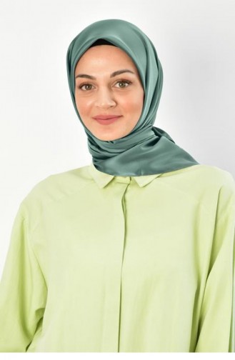 Black Shine Parlak Düz Eşarp Mint Blackshınesarp 029