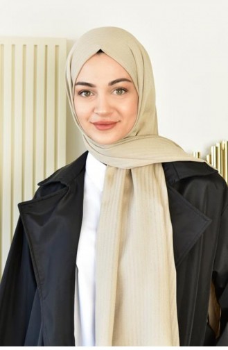 Line Şal Bej Lınesal00 005