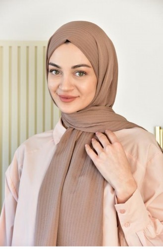 Line Şal Kahve Lınesal00 009