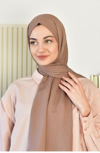 Line Şal Kahve Lınesal00 009