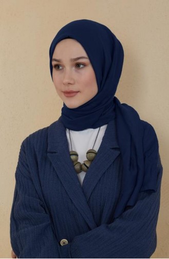Ellen Pamuk Kraş Şal Lacivert Ellen00 002