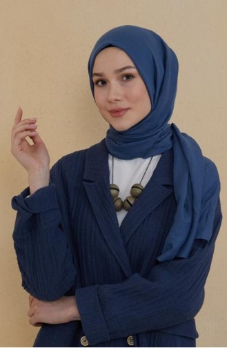Ellen Pamuk Kraş Şal İndigo Ellen00 008
