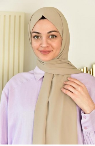 İthal Medine İpeği Düz Şal Bej Ithalmedıne 00 005
