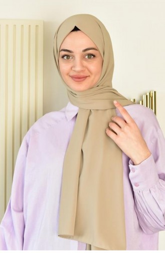 İthal Medine İpeği Düz Şal Bej Ithalmedıne 00 005