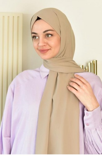 İthal Medine İpeği Düz Şal Bej Ithalmedıne 00 005