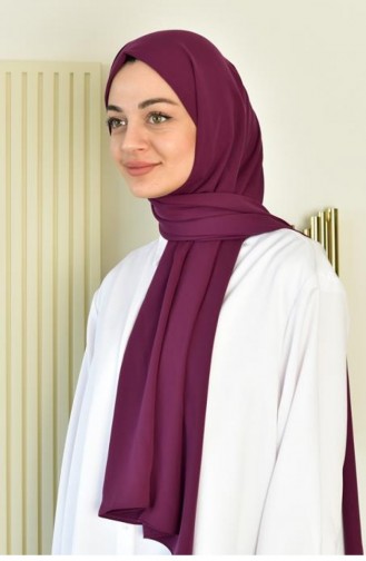 İthal Medine İpeği Düz Şal Mor Ithalmedıne 00 028
