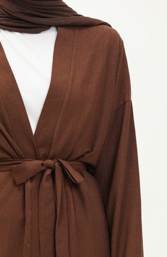 Crepe Fabric Three Piece Suit 71134-05 Brown 71134-05