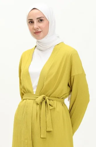 Crepe Fabric Three Piece Suit 71134-06 Oil Green 71134-06