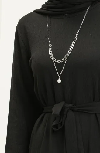 Bürümcük Halskettenkleid 1790-01 Schwarz 1790-01