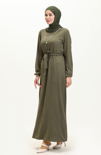 Kleid mit Halskette 1790-02 Khaki 1790-02