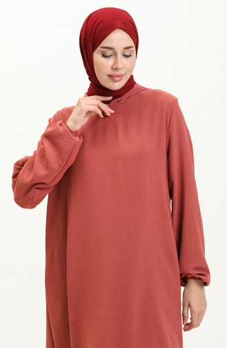 Aerobin Hooded Long Tunic 1689-03 Dusty Rose 1689-03