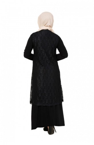 Dunkelblau Hijab Kleider 4123MZ.LCV