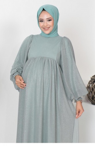 Mint green İslamitische Avondjurk 14649