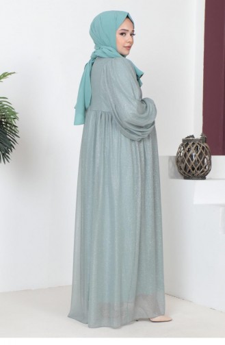 Mint green İslamitische Avondjurk 14649