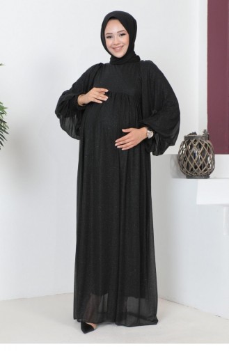 Black Hijab Evening Dress 14650