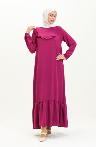 Fuchsia İslamitische Jurk 0102-05