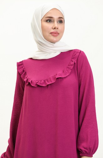 Fuchsia İslamitische Jurk 0102-05