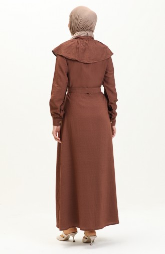 Gürtelkleid 0104-02 Braun 0104-02