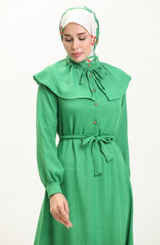 Robe à Ceinture 0104-04 Vert 0104-04