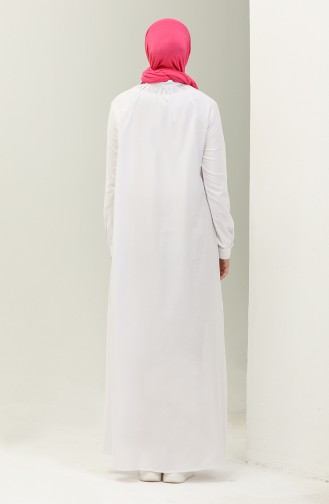 White İslamitische Jurk 5110-01