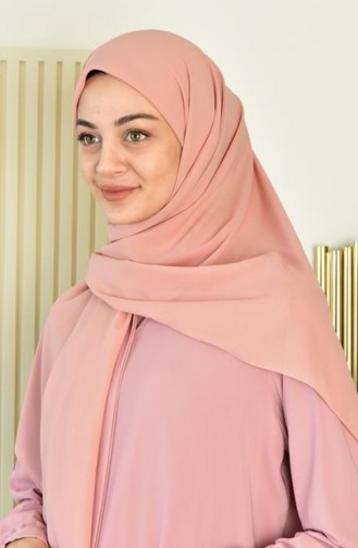 Büyük Boy Krep Şifon Eşarp 110 Cm Pudra Krpşfn00 010